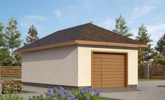 040-001-П Проект гаража из газосиликатных блоков Старый Оскол | Проекты одноэтажных домов от House Expert