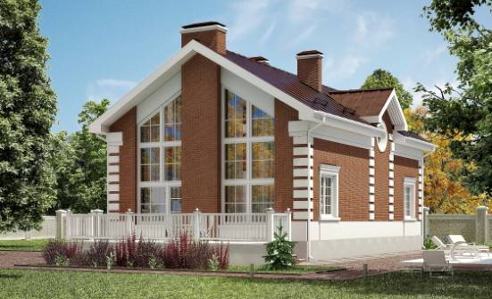 160-009-П Проект двухэтажного дома мансардой, уютный коттедж из керамзитобетонных блоков Белгород | Проекты домов от House Expert