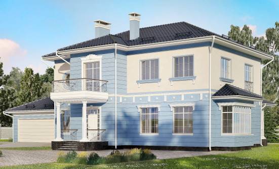 285-003-Л Проект двухэтажного дома, гараж, красивый домик из кирпича Белгород | Проекты домов от House Expert