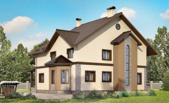 265-003-Л Проект двухэтажного дома, современный дом из керамзитобетонных блоков Белгород | Проекты домов от House Expert