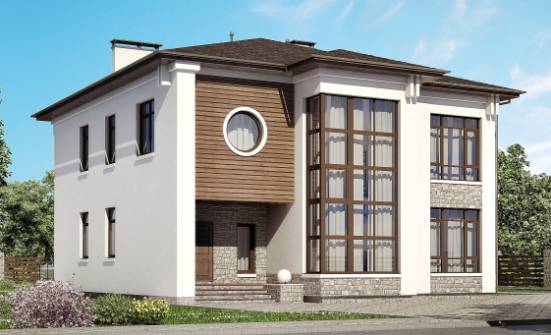 300-005-П Проект двухэтажного дома, классический коттедж из кирпича Губкин | Проекты домов от House Expert