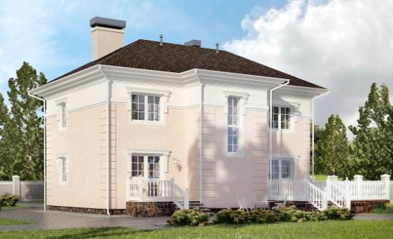 155-005-Л Проект двухэтажного дома, скромный загородный дом из газосиликатных блоков Белгород | Проекты домов от House Expert