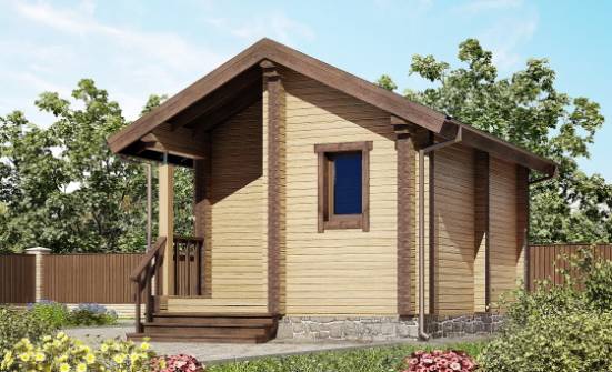 020-002-П Проект бани из дерева Строитель | Проекты одноэтажных домов от House Expert