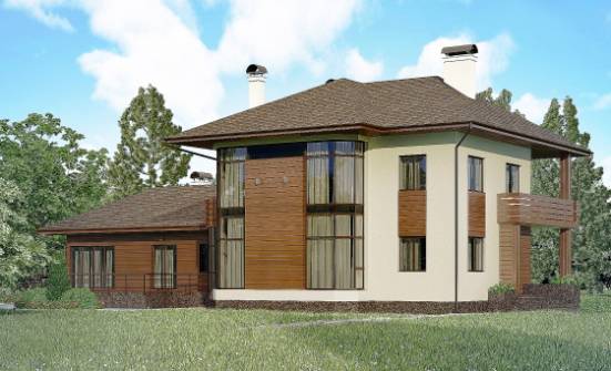 300-001-П Проект двухэтажного дома, большой домик из кирпича Шебекино | Проекты домов от House Expert