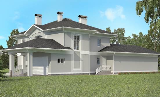 360-001-П Проект двухэтажного дома, гараж, красивый дом из кирпича Алексеевка | Проекты домов от House Expert