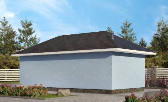 040-001-Л Проект гаража из пеноблока Алексеевка | Проекты одноэтажных домов от House Expert