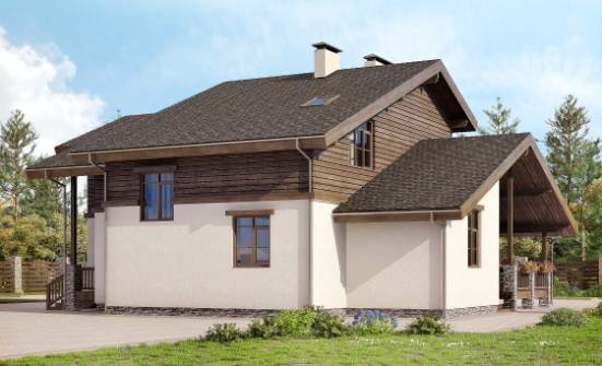 210-006-Л Проект двухэтажного дома мансардой, уютный домик из кирпича Алексеевка | Проекты домов от House Expert