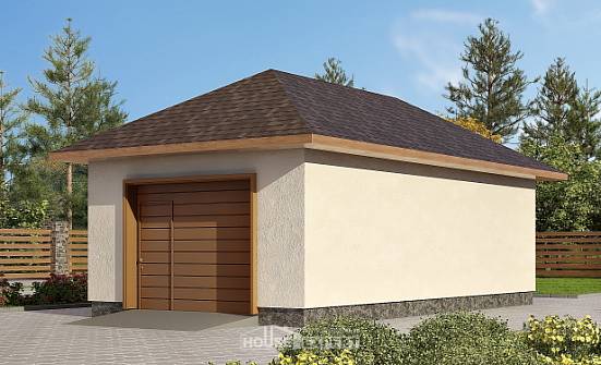 040-001-П Проект гаража из газосиликатных блоков Старый Оскол | Проекты домов от House Expert