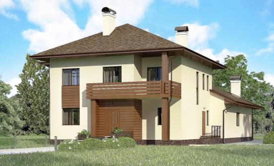 300-001-П Проект двухэтажного дома, большой домик из кирпича Шебекино | Проекты домов от House Expert