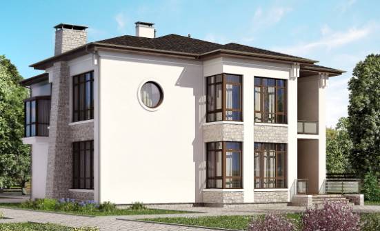 300-005-П Проект двухэтажного дома, классический коттедж из кирпича Губкин | Проекты домов от House Expert
