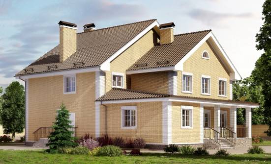 320-003-Л Проект двухэтажного дома, классический коттедж из керамзитобетонных блоков Шебекино | Проекты домов от House Expert