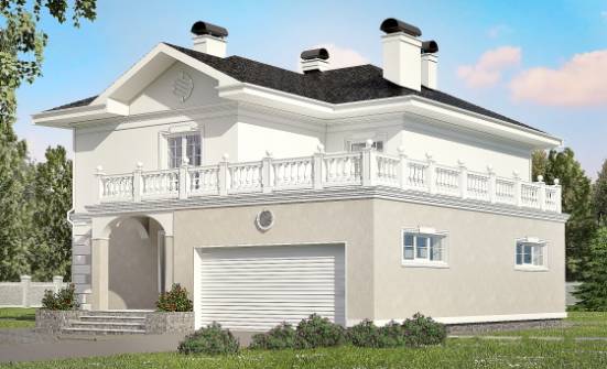 340-002-П Проект двухэтажного дома, гараж, большой коттедж из кирпича Белгород | Проекты домов от House Expert