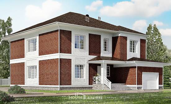315-001-П Проект двухэтажного дома, гараж, огромный домик из кирпича Белгород | Проекты домов от House Expert