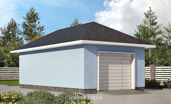 040-001-Л Проект гаража из пеноблока Алексеевка | Проекты домов от House Expert