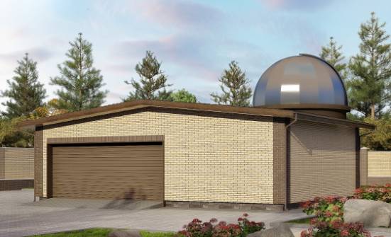 075-001-Л Проект гаража из кирпича Новый Оскол | Проекты домов от House Expert