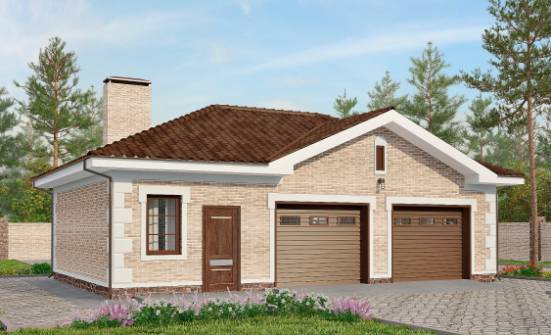 070-005-П Проект гаража из кирпича Губкин | Проекты домов от House Expert
