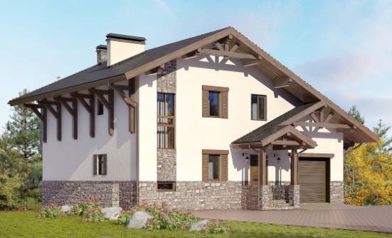 305-002-Л Проект трехэтажного дома мансардой, классический загородный дом из кирпича Шебекино | Проекты домов от House Expert