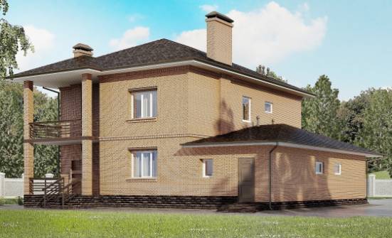 245-003-Л Проект двухэтажного дома, гараж, красивый дом из кирпича Белгород | Проекты домов от House Expert