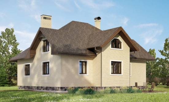 275-003-П Проект двухэтажного дома мансардой и гаражом, огромный дом из кирпича Валуйки | Проекты домов от House Expert