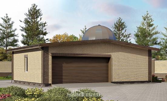 075-001-Л Проект гаража из кирпича Новый Оскол | Проекты домов от House Expert