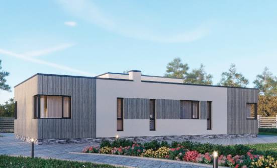 175-001-Л Проект одноэтажного дома, доступный дом из поризованных блоков Шебекино | Проекты домов от House Expert
