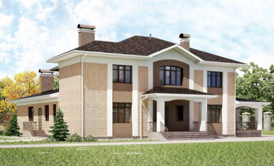 520-001-П Проект трехэтажного дома, современный домик из керамзитобетонных блоков Белгород | Проекты домов от House Expert