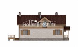165-002-П Проект двухэтажного дома с мансардным этажом, гараж, компактный коттедж из поризованных блоков Шебекино, House Expert