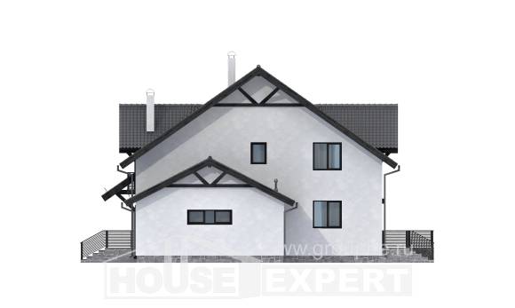 290-003-П Проект двухэтажного дома мансардой, современный домик из твинблока Алексеевка, House Expert