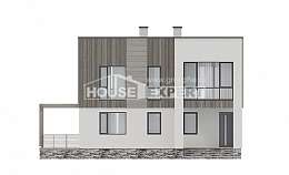 150-017-П Проект двухэтажного дома, экономичный загородный дом из бризолита Старый Оскол, House Expert