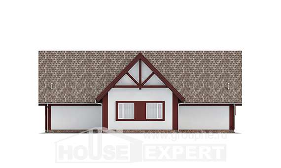 145-002-Л Проект гаража из теплоблока Строитель, House Expert