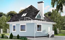 110-001-Л Проект двухэтажного дома с мансардой, современный дом из поризованных блоков Алексеевка, House Expert