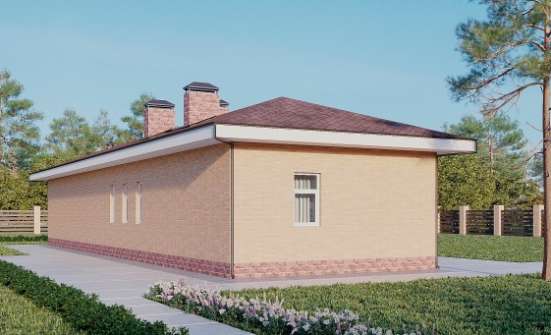 110-006-П Проект бани из бризолита Алексеевка | Проекты одноэтажных домов от House Expert