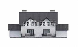 290-003-П Проект двухэтажного дома с мансардным этажом, просторный домик из теплоблока Белгород, House Expert