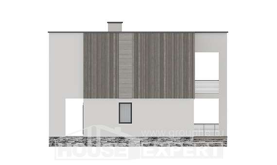150-017-П Проект двухэтажного дома, экономичный домик из твинблока Старый Оскол, House Expert